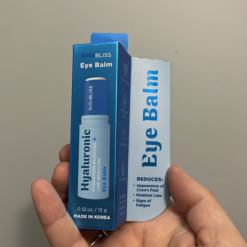 Bella BLISS hyaluronic hydration boosting and line reducing eye balm NIB